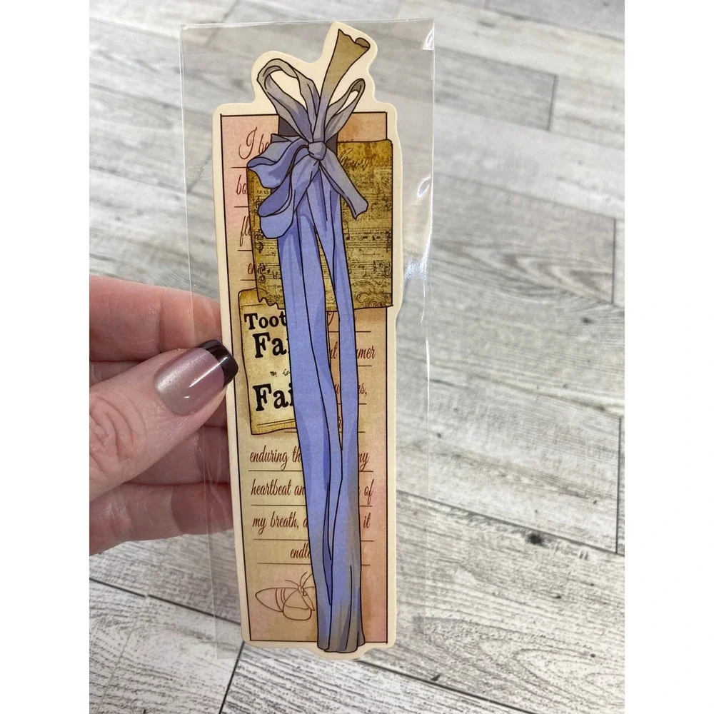 Collage Die-Cut Bookmark - Layered ephemera - Romantic Scrapbooking